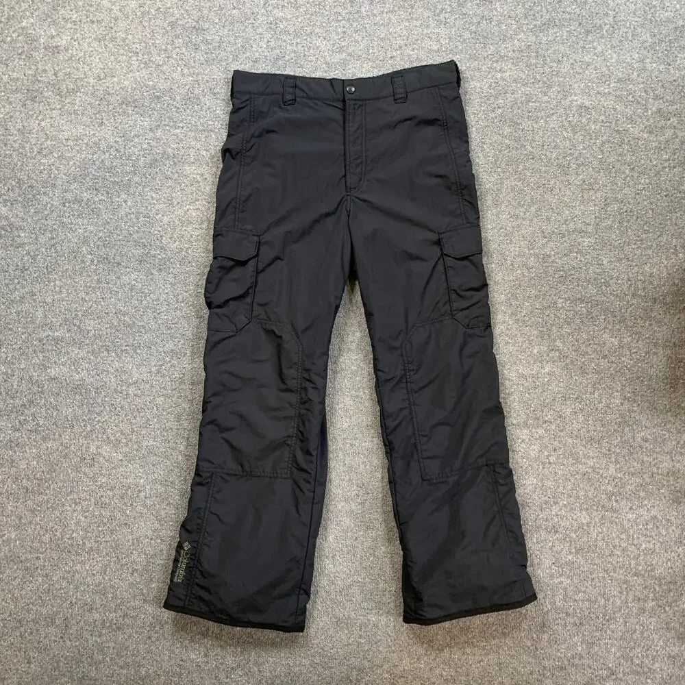 Columbia Snowboarding Pants Mens M Medium Black Nylon Inner Lined Ski Snow